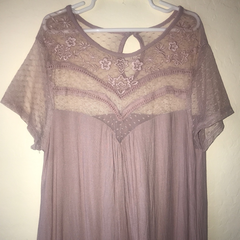 Mauve mid-length dress
